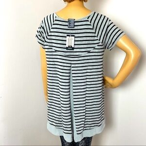 Premise Striped Blouse – Gray/Black, Size Medium